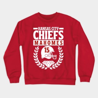 Kansas City Chiefs Mahomes 15 Helmet American Football Crewneck Sweatshirt